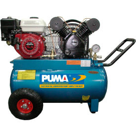 Portable Gas Air Compressor with Honda Engine, 5.5 HP, 20 Gallon Tank, Horizontal, 11 CFM