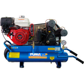 Portable Gas Air Compressor with Honda Engine, 8 HP, 8 Gallon, Wheelbarrow, 15 CFM