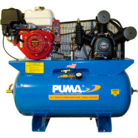TE-8030HGE, 8 HP Stationary Gas Compressor 30 Gal 175 PSI 16.5 CFM Electric/Recoil