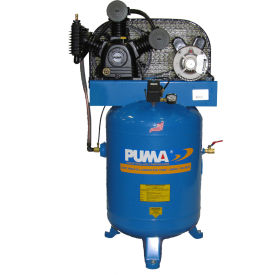 5 HP, Two-Stage Compressor, 40 Gallon, Vertical, 175 PSI, 14 CFM, 1-Phase 208-230V