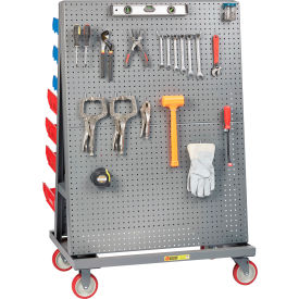 Mobile A-Frame - Lean Tool Cart, Pegboard/Louvered Panels, 24"D x 36"W