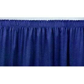 8'L Shirred-Pleat Skirting for 16"H Stage - Blue