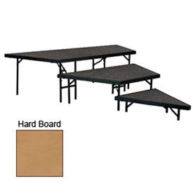 Stage Pie Set with Hardboard for 36"W Stage Units - 8"H, 16"H & 24"H