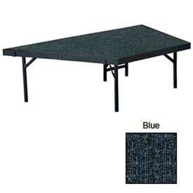 Stage Pie Unit with Carpet for 36"W x 16"H Stage Units - Blue
