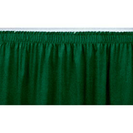 4'L Shirred-Pleat Skirting for 32"H Stage - Green