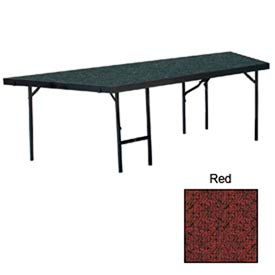 Stage Pie Unit with Carpet for 36"W x 24"H Stage Units - Red