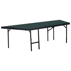 Stage Pie Unit with Carpet for 36"W x 24"H Stage Units - Grey