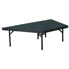 Stage Pie Unit with Carpet for 48"W x 16"H Stage Units - Grey