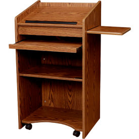 Floor Lectern / Podium - Medium Oak