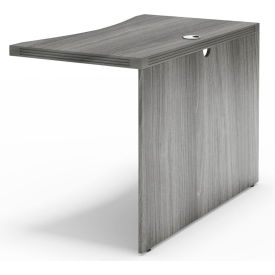 Aberdeen Contour Bridge 42"W x 24"D x 29-1/2"H Gray Steel