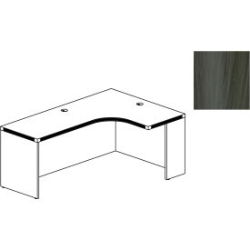 Aberdeen 72"W Right Extended Corner Table 72"W x 48"D x 24"H Gray Steel