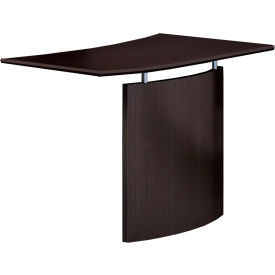 Medina Left Hand Bridge 48"W x 24"D x 29-1/2"H Mocha