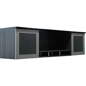 Medina 72"W Hutch 72"W x 15"D x 50-1/2"H Gray Steel