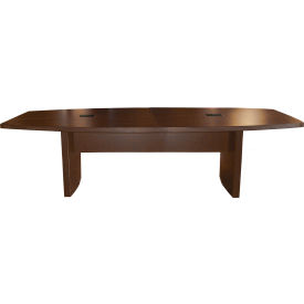 6' Boat-Shaped Conference Table Mocha