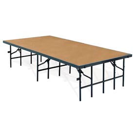 Portable Stage with Hardboard - 96"L x 36"W x 32"H