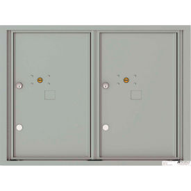 Florence Versatile 4C Horizontal Mailbox, 23-1/4"H, 2 Parcel, Front Loading, Silver, USPS