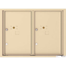 Florence Versatile 4C Horizontal Mailbox 4C06D-2P, 23-1/4"H, 2 Parcel, Front Loading, Beige, USPS
