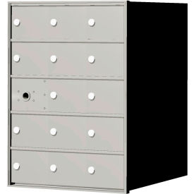 Florence 4B+ Horizontal Mailbox, 28" H, 14 Mailboxes, Front Loading, Aluminum, USPS
