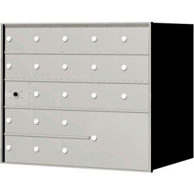 Florence 4B+ Horizontal Mailbox, 28" H, 20 Mailboxes, 1 Parcel, Front Loading, USPS
