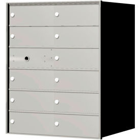 Florence 4B+ Horizontal Mailbox, 33-3/8" H, 11 Mailboxes, Front Loading, Aluminum, USPS