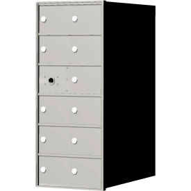 Florence 4B+ Horizontal Mailbox, 33-3/8" H, 11 Mailboxes, Front Loading, Aluminum, USPS