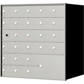 Florence 4B+ Horizontal Mailbox, 33-3/8" H, 25 Mailboxes, 1 Parcel, Front Load, USPS