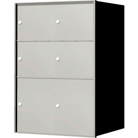 Florence 4B+ Horizontal Mailbox, 38-13/16" H, 6 Parcel, Front Loading, Aluminum, USPS