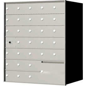 Florence 4B+ Horizontal Mailbox 140075OUA, 38-13/16" H, 30 Mailbox, 1 Outgoing, Front Loading, USPS