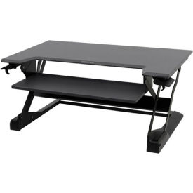 WorkFit-TL Sit-Stand Desktop Workstation, Black