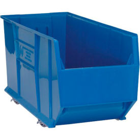 Plastic Mobile Hulk Stacking Bin, 35-7/8"L x 23-7/8"W x 17-1/2"H, Blue
