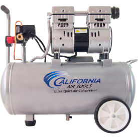 Portable Electric Air Compressor, 1 HP, 8 Gal, Horizontal, 2.2 CFM