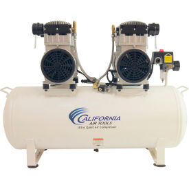 4HP 230V Single Phase 20 Gallon Horizontal Duplex Air Compressor