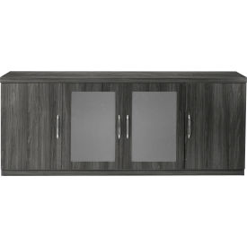 Aberdeen Low Wall Credenza Gray Steel