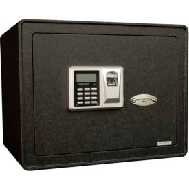 Security Safe S12 With Biometric Lock & Keyed Lock 15"W x 11-7/8"D x 11-3/4"H Black
