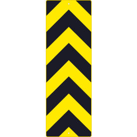 Traffic Sign, Center Stripe Yellow Object Marker Sign, 12" X 36", Yellow