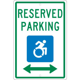Traffic Sign, Reserved Parking New York, 18" X 12", White