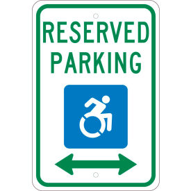 Traffic Sign, Reserved Parking New York, 18" X 12", White