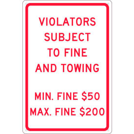 Traffic Sign, Reserved Parking Pennsylvania, 18" X 12", White