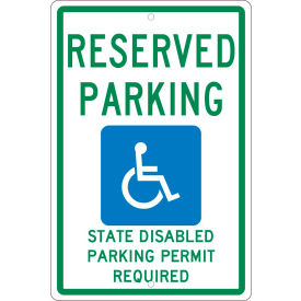 Traffic Sign, Reserved Parking Washington, 18" X 12", White