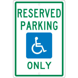 Traffic Sign, Reserved Parking Michigan, 18" X 12", White