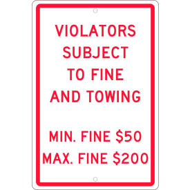 Traffic Sign, Reserved Parking Pennsylvania, 18" X 12", White