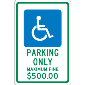 Traffic Sign, Reserved Parking Ohio, 18" X 12", White