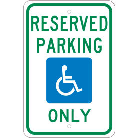 Traffic Sign, Reserved Parking Michigan, 18" X 12", White