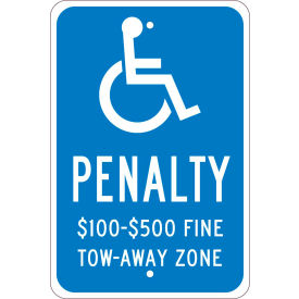 Traffic Sign, Reserved Parking Virginia, 18" X 12", Blue