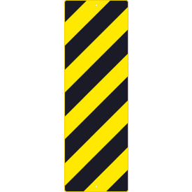 Traffic Sign, Right Stripe Yellow Object Marker Sign, 12" X 36", Yellow