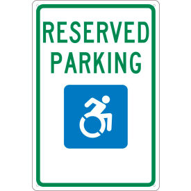 Traffic Sign, Reserved Parking New York, 18" X 12", White