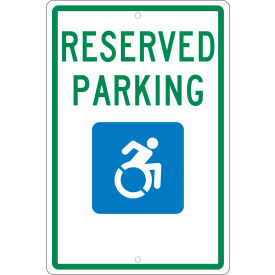 Traffic Sign, Reserved Parking New York, 18" X 12", White