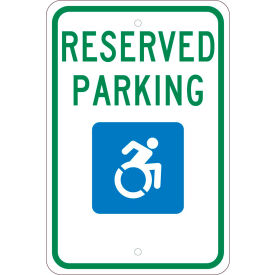 Traffic Sign, Reserved Parking New York, 18" X 12", White