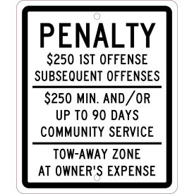 Traffic Sign, Reserved Parking New Jersey, 12" X 10", White