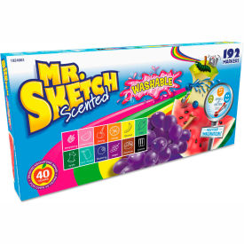 Washable Markers, Chisel Tip, Assorted Colors, 192 Count